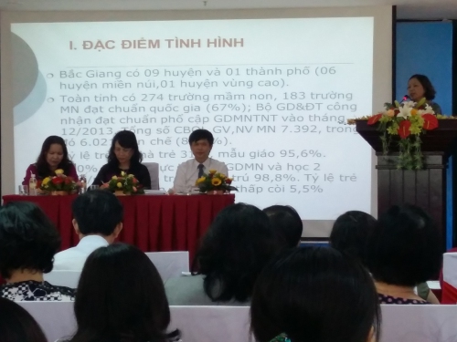 GDMN- Hội nghị triển khai nhiệm vụ Giáo dục mầm non năm học 2015-2016 và đánh giá giữa kỳ thực hiện Dự án “Tăng cường khả năng sẵn sàng đi học cho trẻ mầm non” tại Đà Nẵng