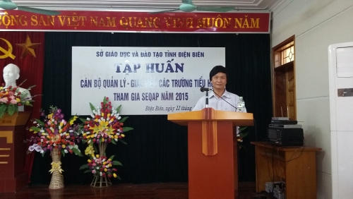 GDTH - Tập huấn cán bộ quản lý, giáo viên các trường Tiểu học tham gia chương trình seqap năm 2015.