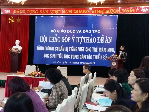 GDMN- Hội thảo góp ý dự thảo đề án “Tăng cường chuẩn bị tiếng Việt cho trẻ mầm non, học sinh tiểu học vùng dân tộc thiểu số”