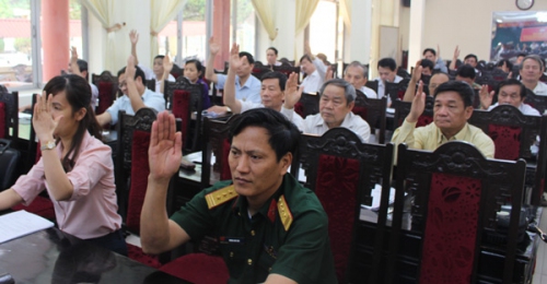 VP. Hội nghị hiệp thương lần thứ ba lập danh sách người ứng cử ĐBQH khóa XIVvà đại biểu HĐND tỉnh nhiệm kỳ 2016 - 2021