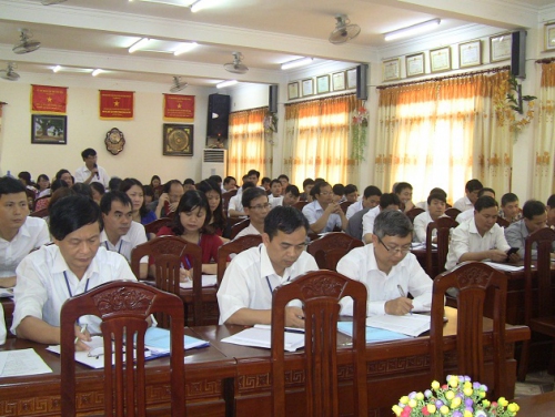 VP - Sở Giáo dục và Đào tạo tổ chức Hội nghị giao ban giữa học kỳ II năm học 2015 - 2016