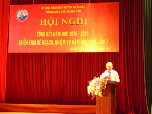 GDTX-CN. Hội nghị tổng kết năm học 2015-2016 và triển khai kế hoạch, nhiệm vụ năm học 2016-2017 ngành Giáo dục và Đào tạo huyện Điện Biên.