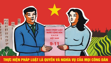 Thanh tra - Pa nô, áp phích Ngày pháp luật 09/11