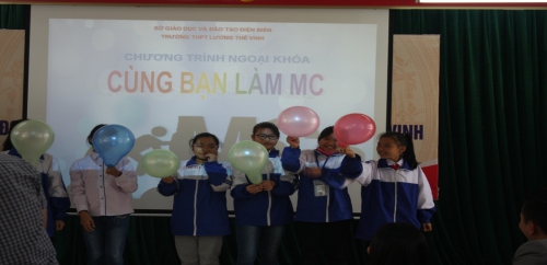 VP- CHƯƠNG TRÌNH NGOẠI KHÓA “CÙNG BẠN LÀM MC”  CỦA TRƯỜNG THPT LƯƠNG THẾ VINH