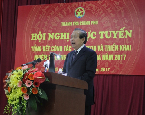 Thanh tra Sở: Hội nghị trực tuyến tổng kết công tác Thanh tra 2016