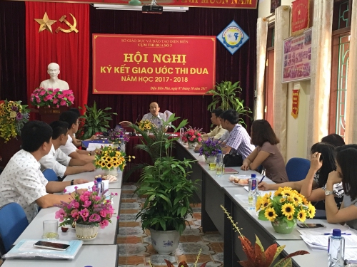 CNTT&NCKH – Hội nghị ký kết giao ước thi đua Cụm số 03, năm học 2017-2018.