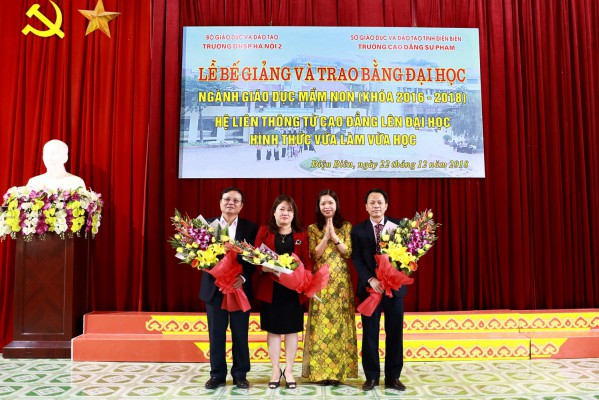 GDTX-CN. Lễ bế giảng và trao bằng Đại học ngành Giáo dục Mầm non, khóa 2016-2018, hệ liên thông từ cao đẳng lên đại học - Hình thức vừa làm vừa học