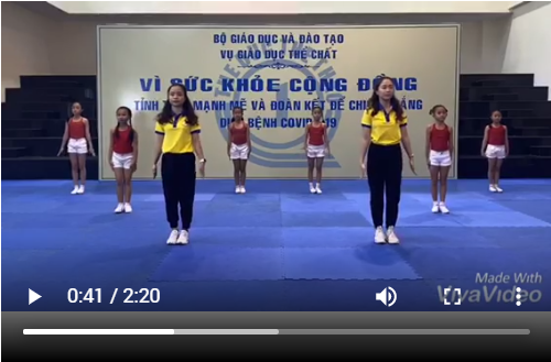 Một số bài tập thể dục nâng cao sức khỏe, phòng chống Covid-19 dành cho học sinh