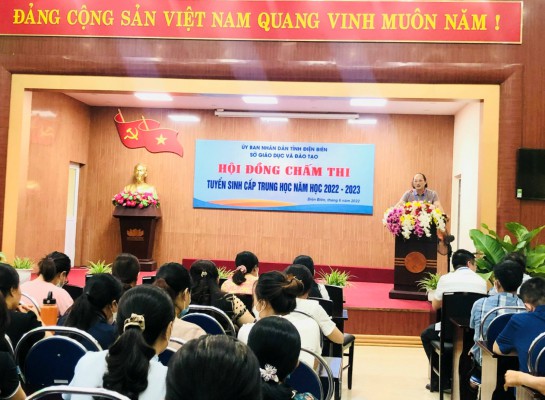 Sở Giáo dục và Đào tạo Điện Biên bắt đầu chấm thi  Kỳ thi tuyển sinh vào lớp 10 năm học 2022-2023