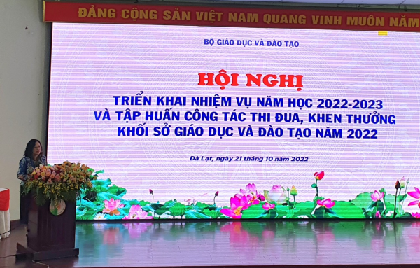 Bộ Giáo dục và Đào tạo tổ chức Hội nghị triển khai nhiệm vụ năm học 2022-2023 và tập huấn công tác thi đua, khen thưởng khối các Sở Giáo dục và Đào tạo năm 2022