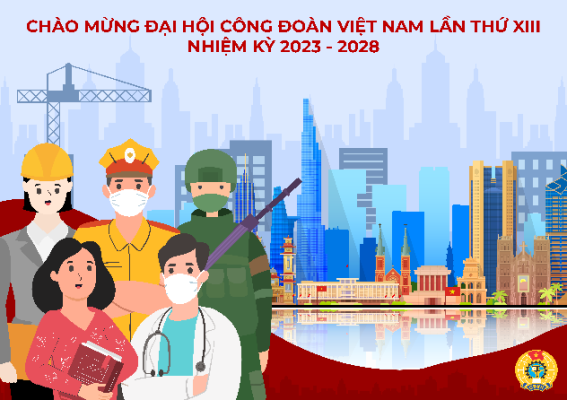 Trường THPT chuyên Lê Quý Đôn Vẽ tranh Hưởng ứng Cuộc thi thiết kế biểu trưng và tranh cổ động Đại hội XIII Công đoàn Việt Nam